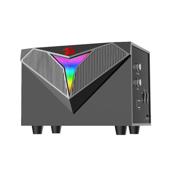 REDRAGON 2.1 Satellite Speaker TOCCATA RGB 11W Gaming Speaker - Black - Image 5