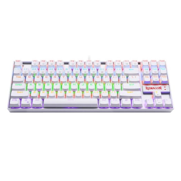 REDRAGON KUMARA Mechanical 87 Key,RGB Backlit Gang Keyboard - White - Image 3