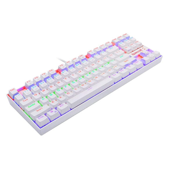 REDRAGON KUMARA Mechanical 87 Key,RGB Backlit Gang Keyboard - White - Image 4