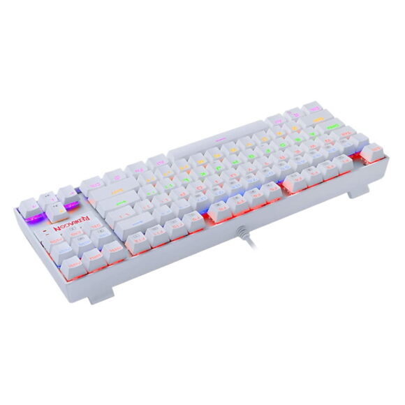 REDRAGON KUMARA Mechanical 87 Key,RGB Backlit Gang Keyboard - White - Image 5